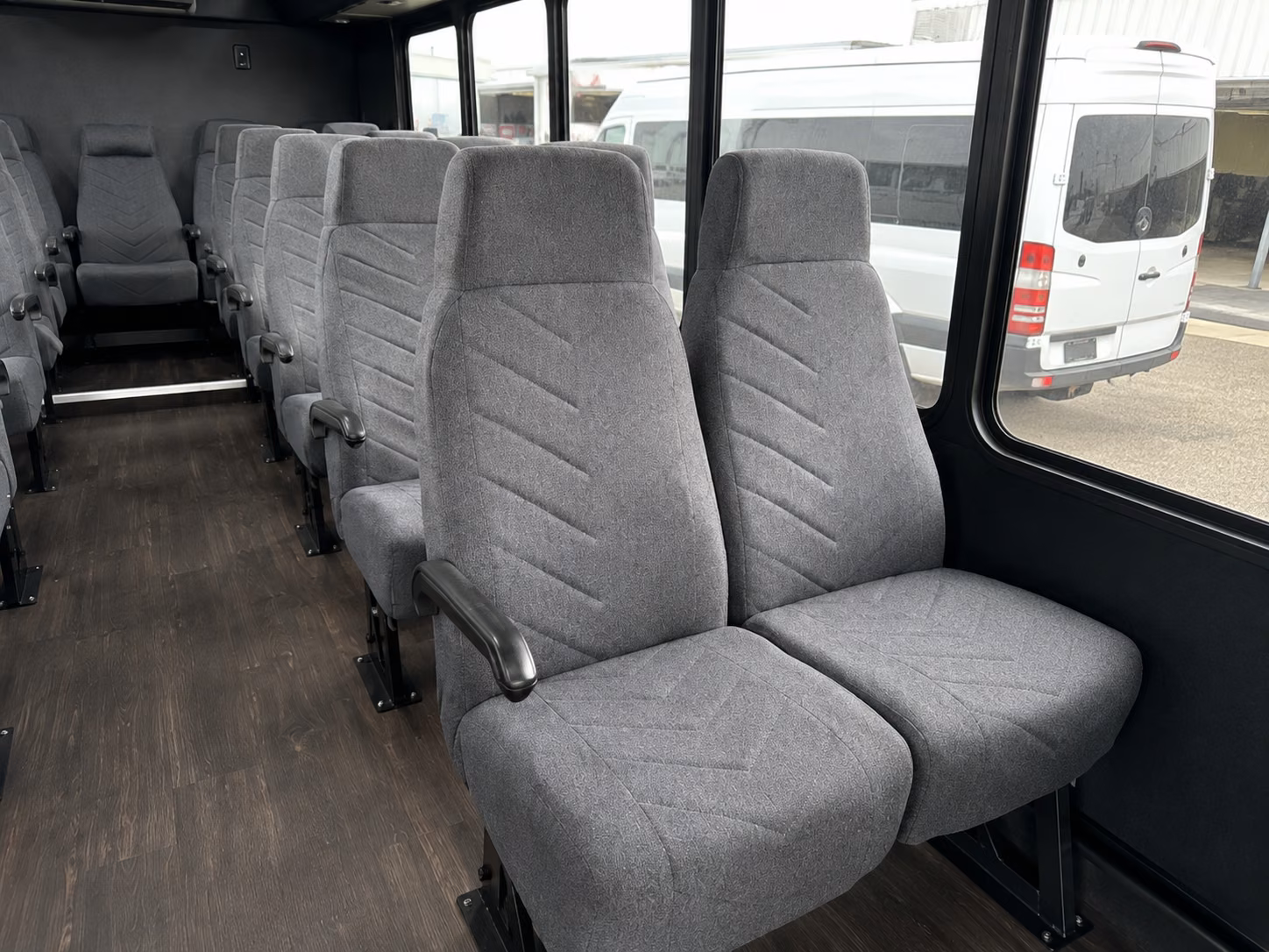 bellevue 18 passenger minibus inside