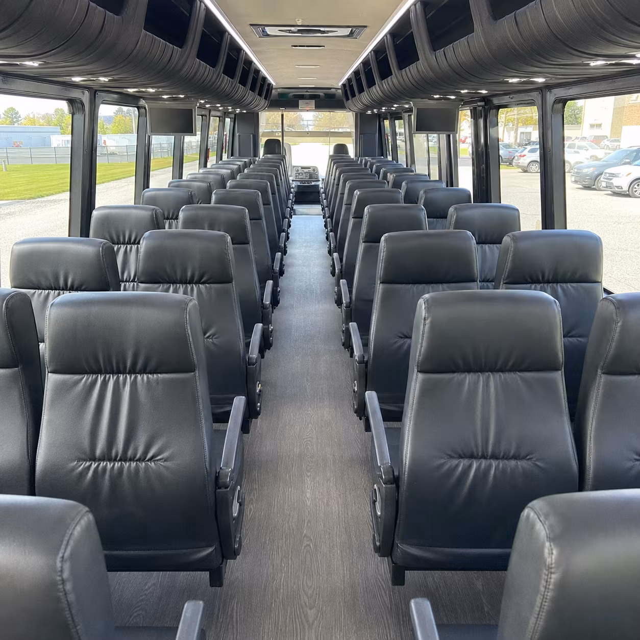 bellevue 25 passenger minibus interior