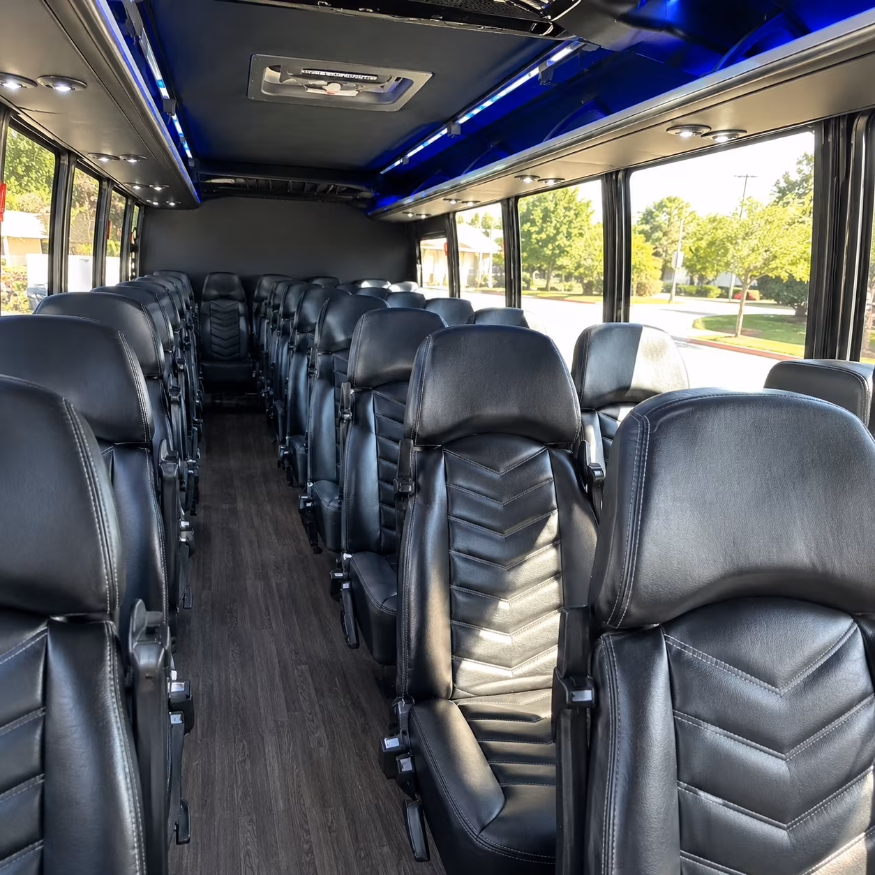bellevue 30 passenger minibus interior