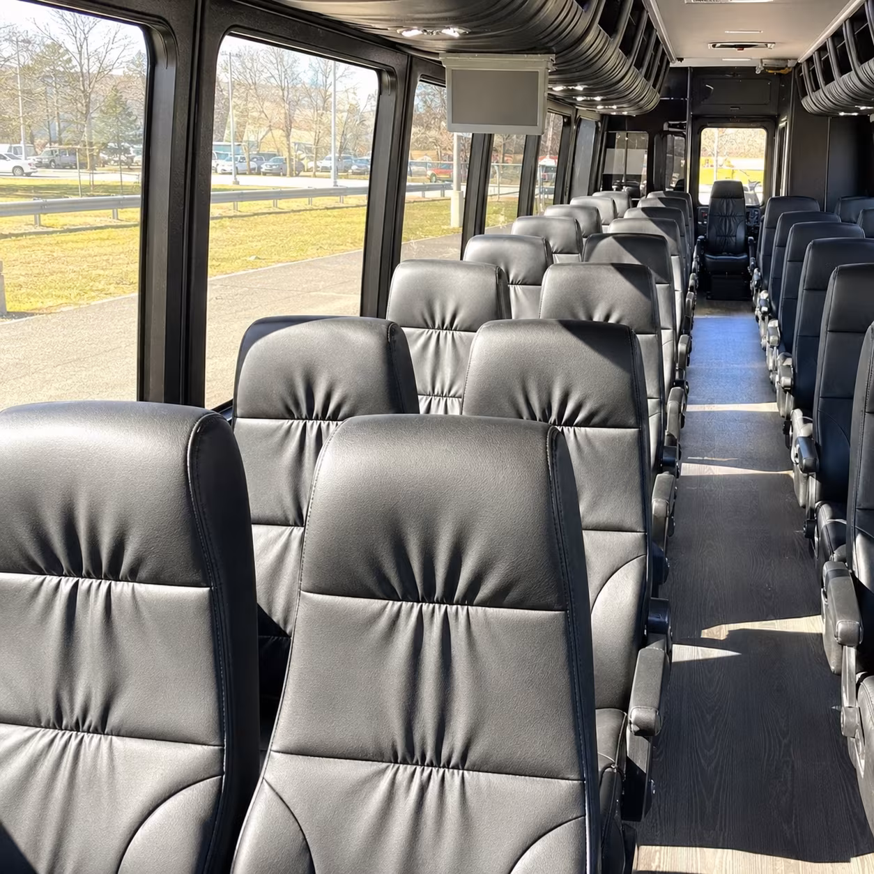 bellevue 35 passenger minibus interior