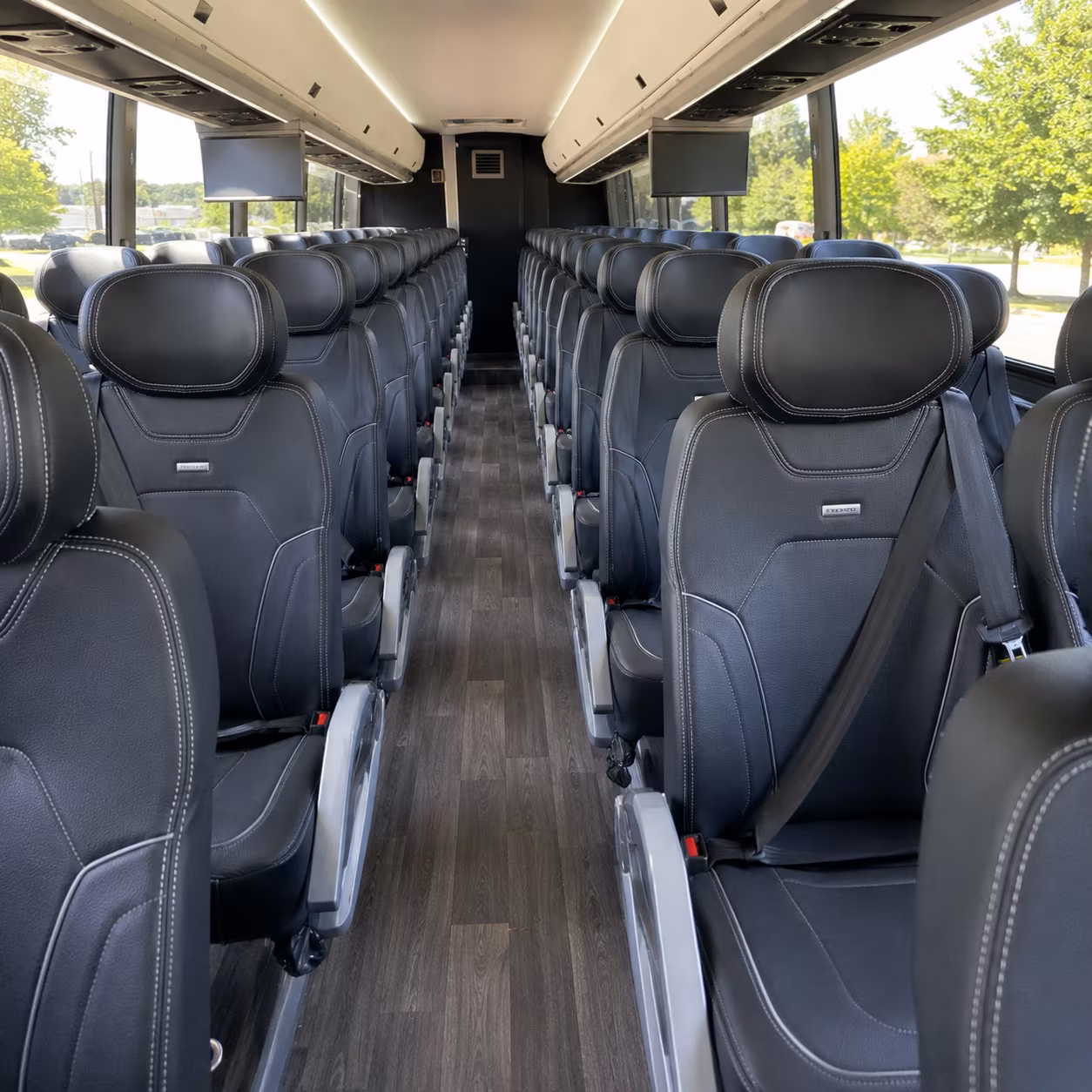 bellevue charter bus interior