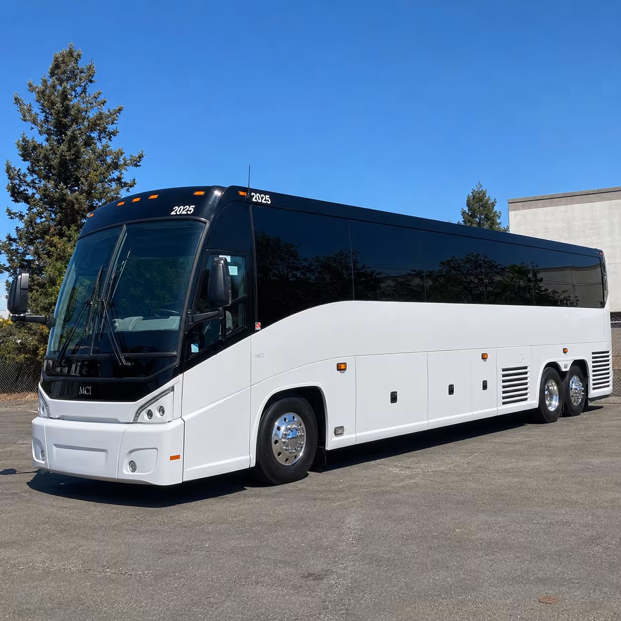 bellevue long distance charter bus rental