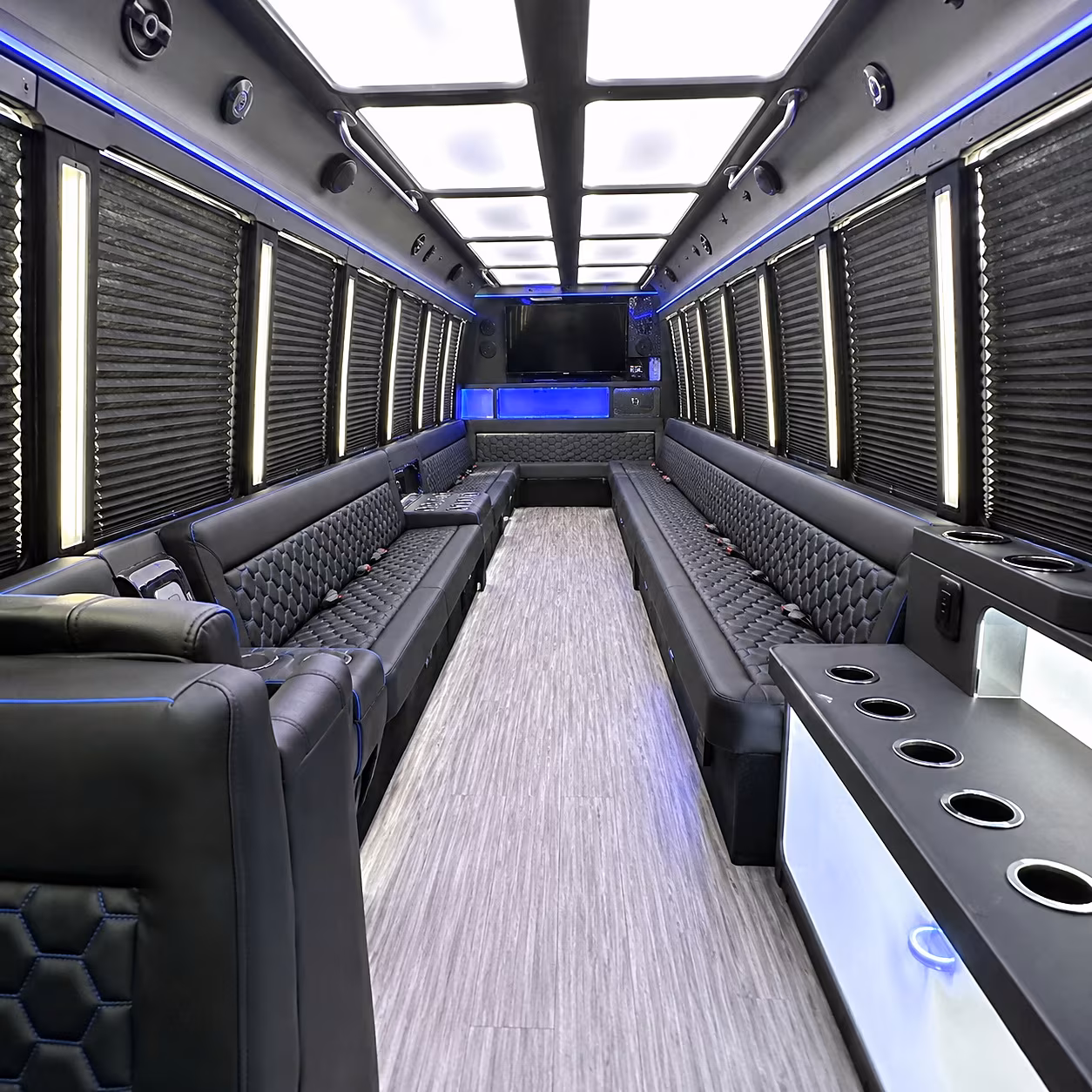 bellevue party bus interior